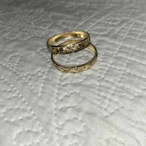 Gold filled Baby Bracelets, set of two.